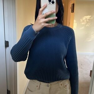 Steven Alan Denim Blue Knit Top